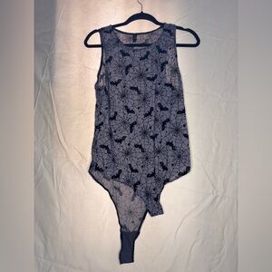 Torrid Spider Web Patterned Mesh Bodysuit